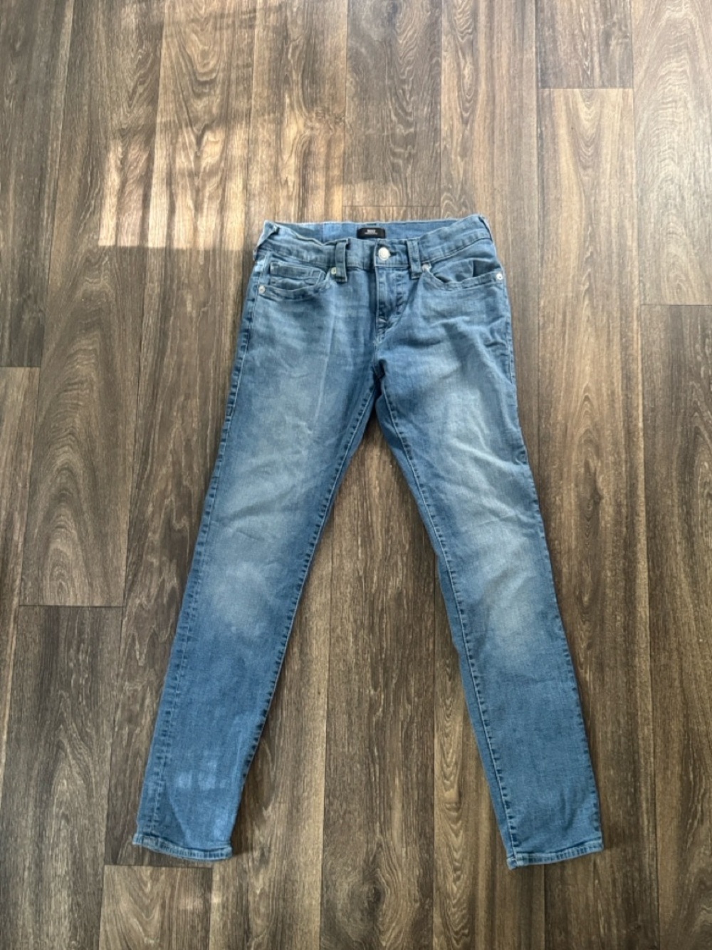 True Religion Women's Faded Blue Skinny Jeans